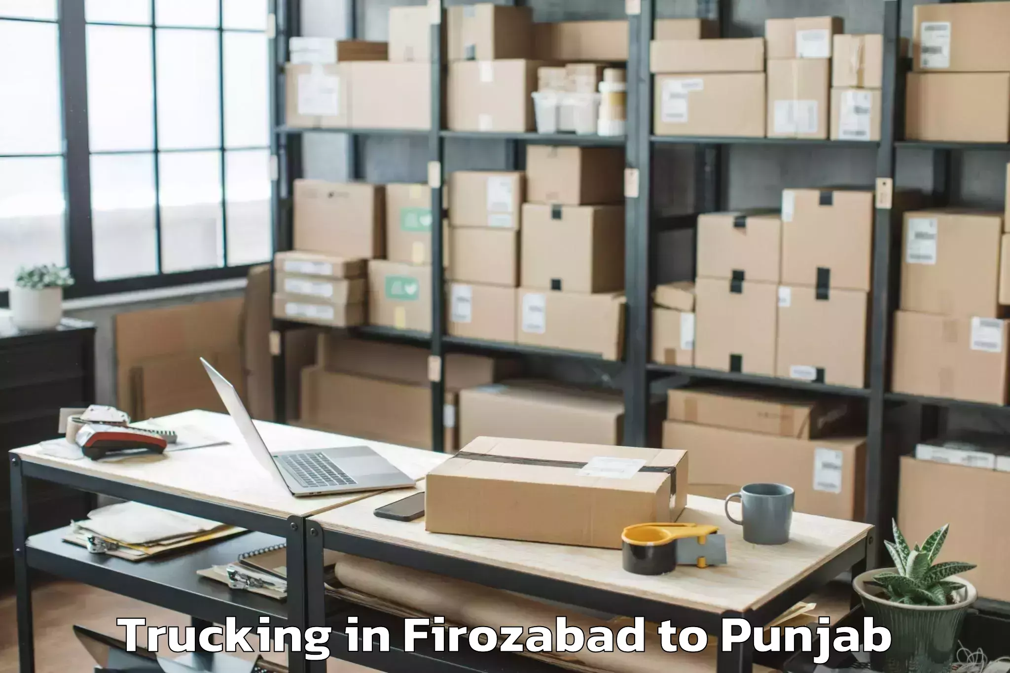 Efficient Firozabad to Guru Kashi University Talwandi Trucking